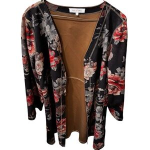 Solitaire Brown and Black Cardigan